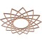 Ekena Millwork Eleanor Wood Fretwork Pierced Ceiling Medallion, Cherry, 18"OD x 6 7/8"ID x 1/4"T CMWP18X18X0250EACH - alternate 3